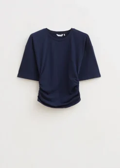 T-Shirts<The Sting Getailleerd t-shirt met plooien donkerblauw