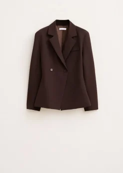 Blazers En Gilets<The Sting Getailleerde blazer donkerbruin