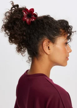 Haaraccessoires<The Sting Haarclip bloem bordeaux