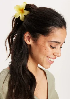 Haaraccessoires<The Sting Haarclip bloem lichtgeel