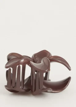 Haaraccessoires<The Sting Haarclip bloem donkerbruin