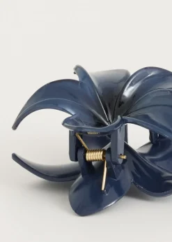 Haaraccessoires<The Sting Haarclip bloem donkerblauw