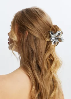Haaraccessoires<The Sting Haarclip bloem zilver