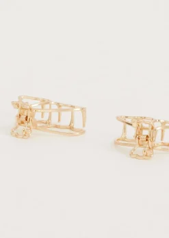 Haaraccessoires<The Sting Haarclip set vlinder goud