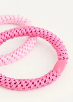 Haaraccessoires<The Sting Haarelastiekjes set rose