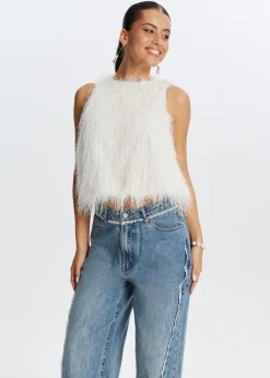 Tops<The Sting Hairy balloon top ecru