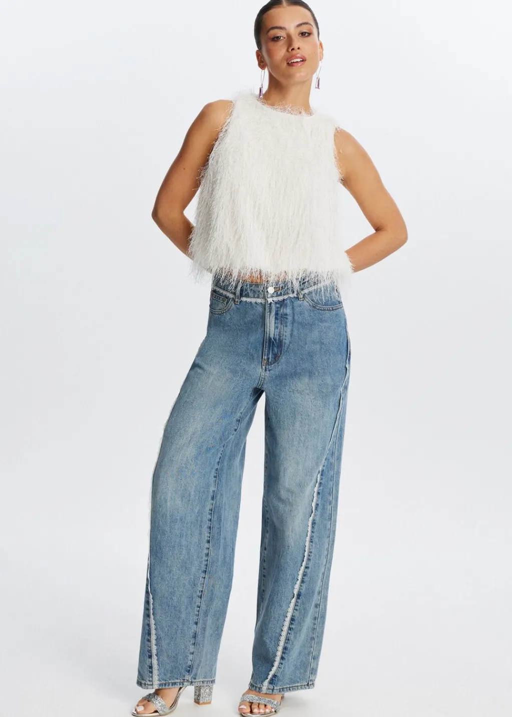 Tops<The Sting Hairy balloon top ecru
