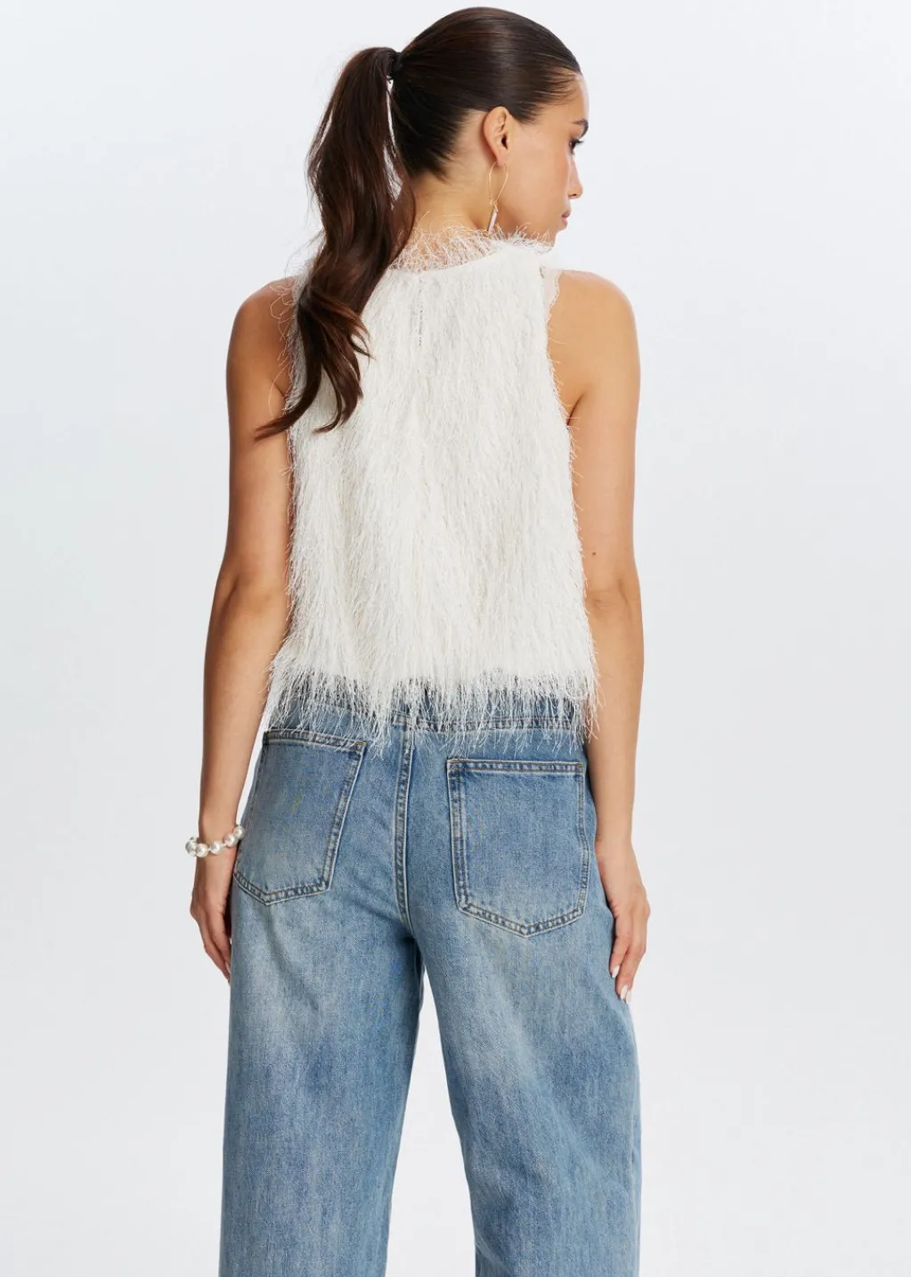 Tops<The Sting Hairy balloon top ecru