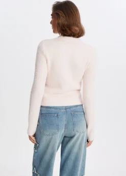 Truien En Vesten<The Sting Hairy polo lichtroze