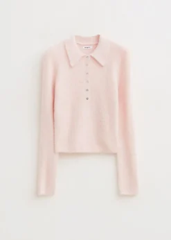 Truien En Vesten<The Sting Hairy polo lichtroze