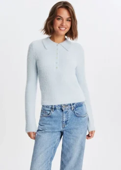 Truien En Vesten<The Sting Hairy polo lichtblauw