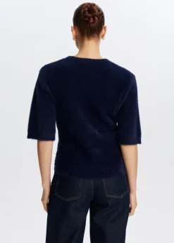 Truien En Vesten<The Sting Hairy trui donkerblauw
