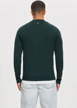 Truien En Vesten|Polo's<The Sting Half zip gebreide polo petrol
