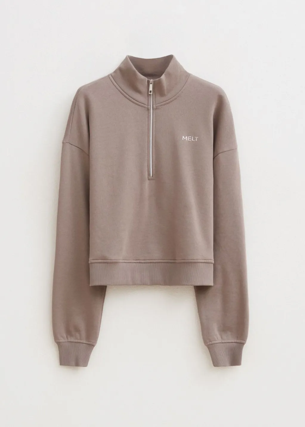 Sweaters En Hoodies<The Sting Half zip sweater taupe
