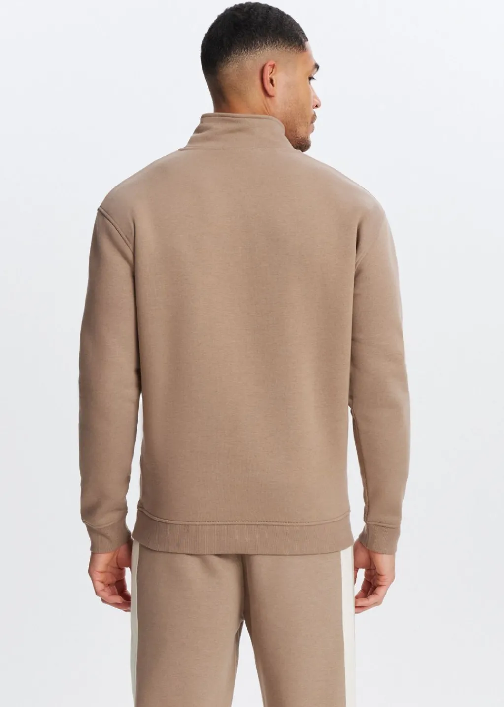 Sweaters En Hoodies<The Sting Half zip sweater league taupe