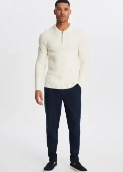 Truien En Vesten<The Sting Half zip trui wit, off-white