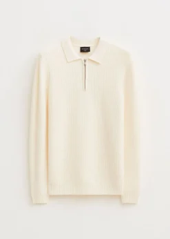 Truien En Vesten<The Sting Half zip trui wit, off-white