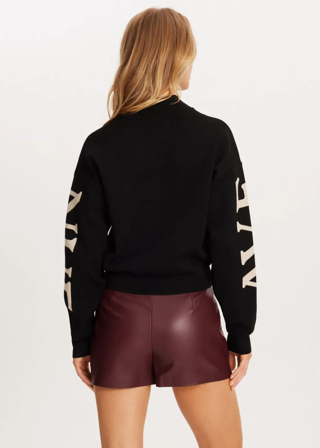Truien En Vesten<The Sting Halfzip trui zwart
