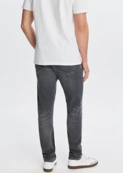 Jeans<The Sting Harvey slim fit jeans grijs, used middle
