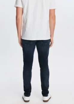 Jeans<The Sting Harvey slim fit jeans blauw zwart