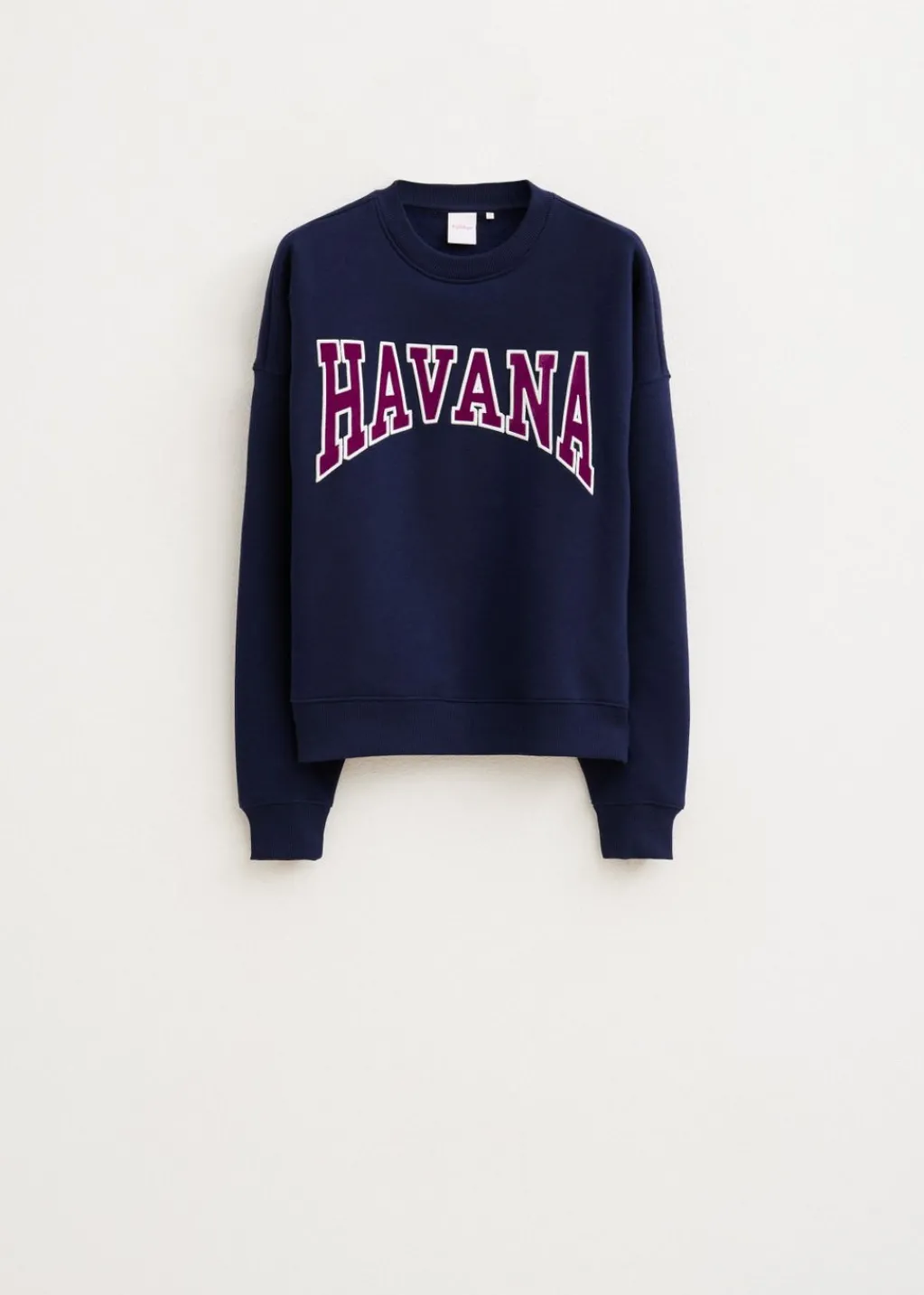 Sweaters En Hoodies<The Sting Havana velvet sweater donkerblauw