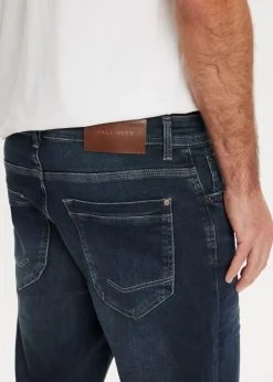 Jeans<The Sting Heaton sweat regular jeans blauw zwart