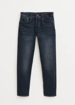 Jeans<The Sting Heaton sweat regular jeans blauw zwart