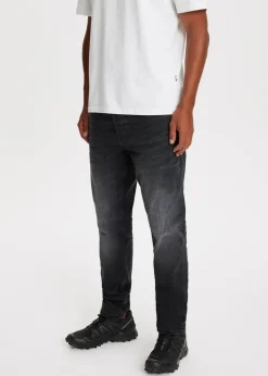 Jeans<The Sting Heaton sweat regular jeans zwart, used dark