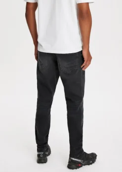 Jeans<The Sting Heaton sweat regular jeans zwart, used dark