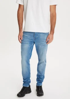 Jeans<The Sting Heaton sweat regular jeans blauw, used middle