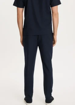 Broeken<The Sting Herringbone broek donkerblauw