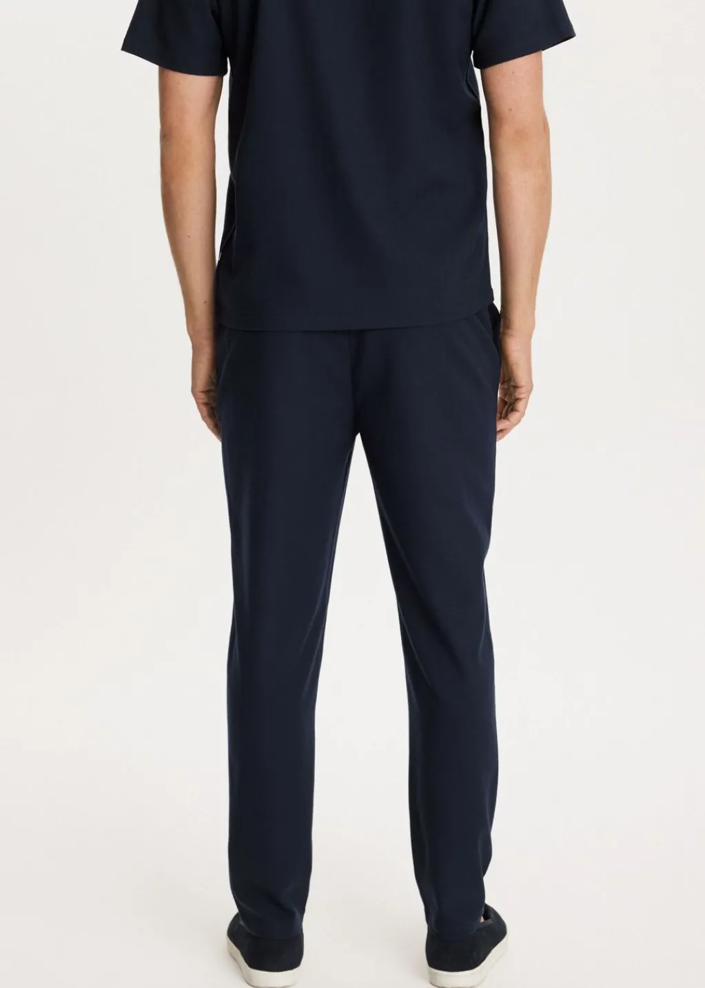 Broeken<The Sting Herringbone broek donkerblauw
