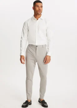 Overhemden<The Sting Herringbone overhemd wit