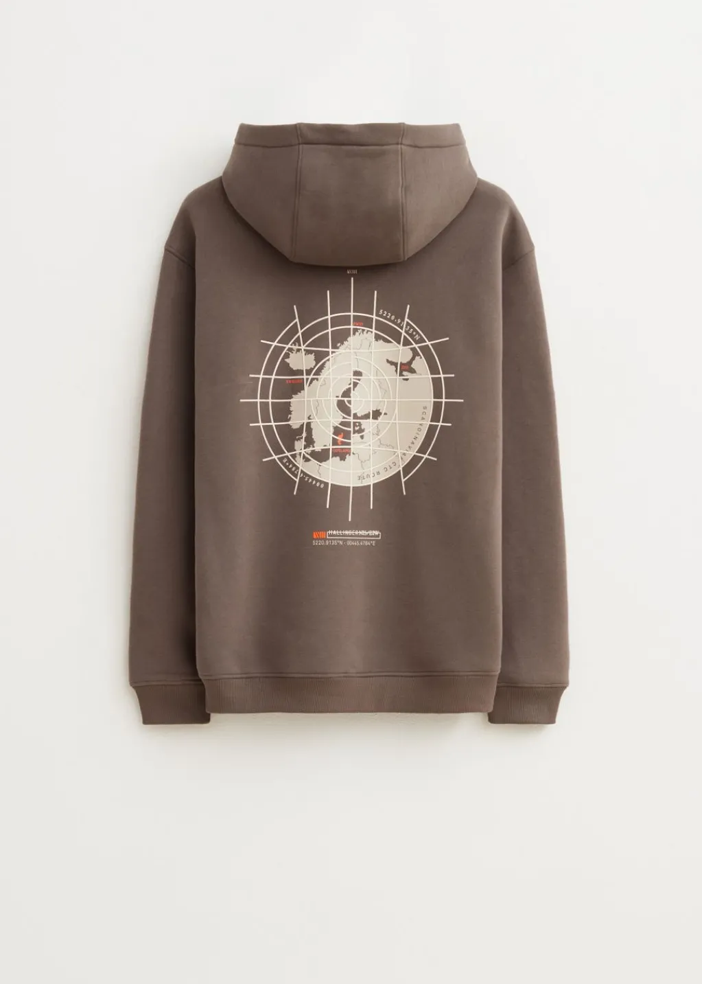 Sweaters En Hoodies<The Sting Hoodie kaart Scandinavië lichtbruin