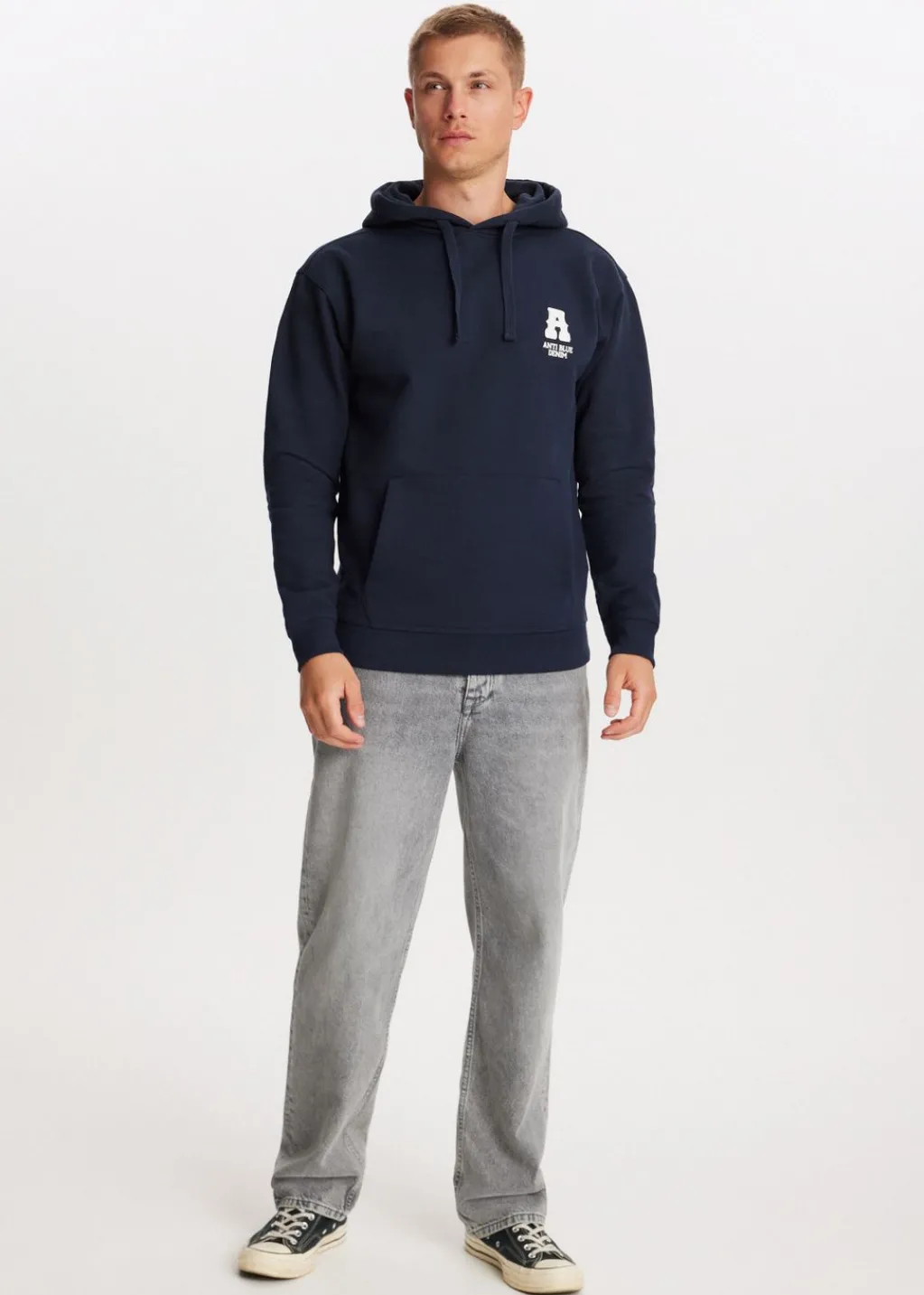 Sweaters En Hoodies<The Sting Hoodie met indigo tekstprint donkerblauw