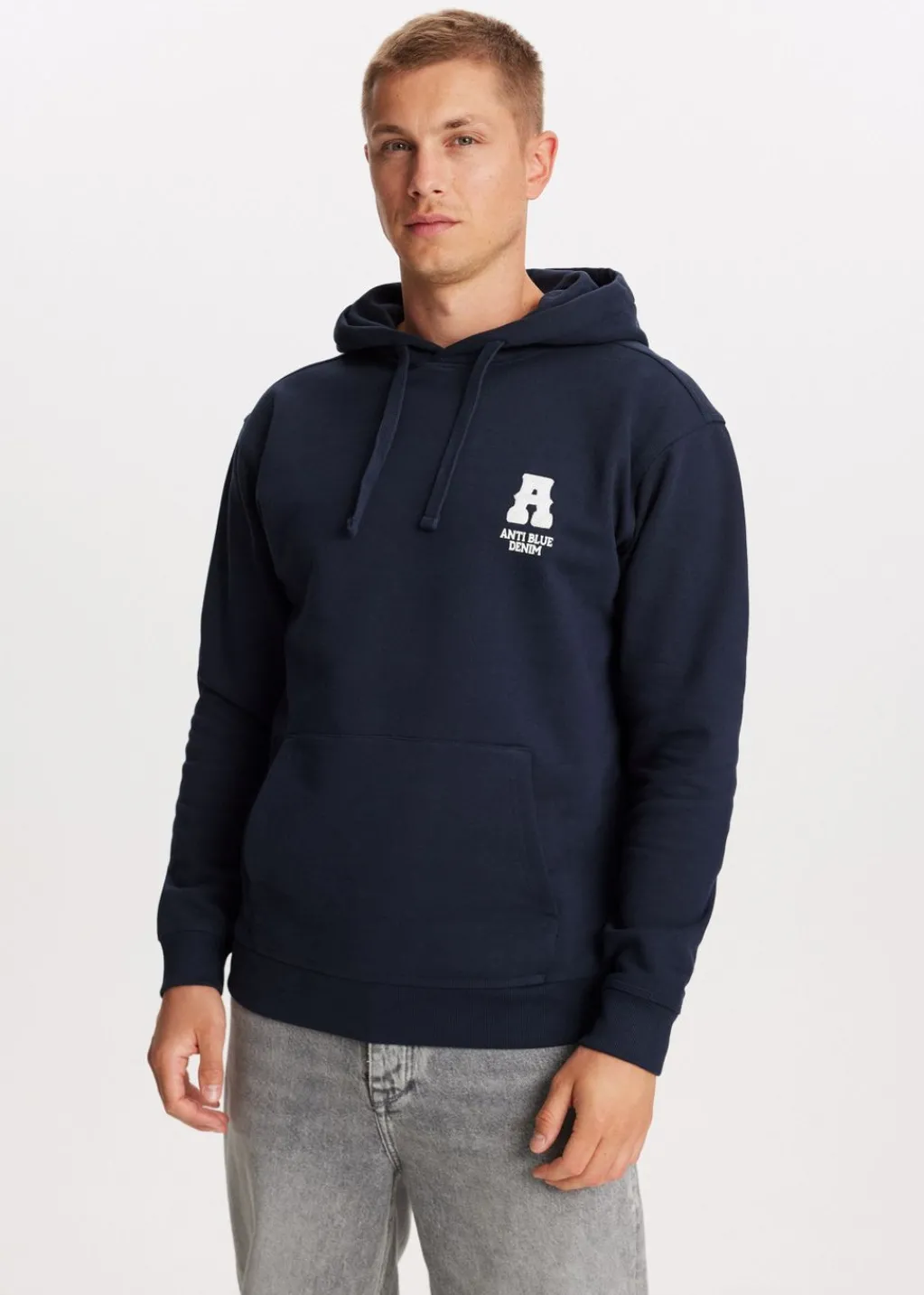 Sweaters En Hoodies<The Sting Hoodie met indigo tekstprint donkerblauw