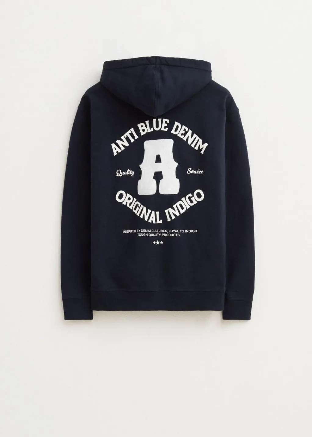 Sweaters En Hoodies<The Sting Hoodie met indigo tekstprint donkerblauw