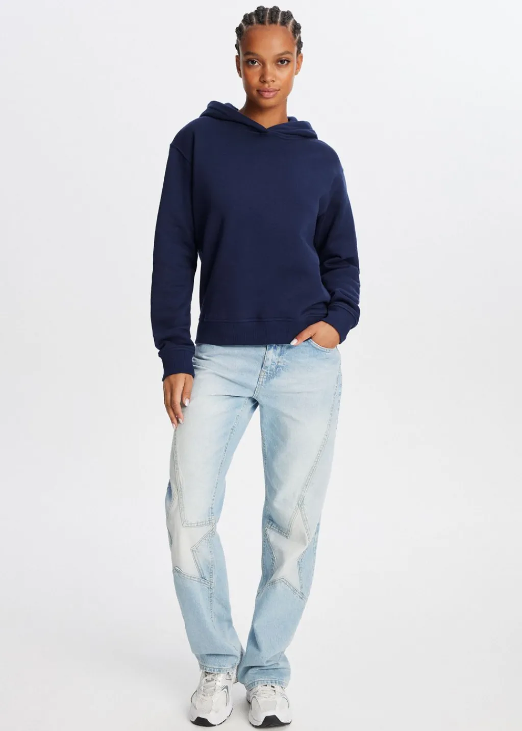 Sweaters En Hoodies<The Sting Hoodie met kanten detail donkerblauw