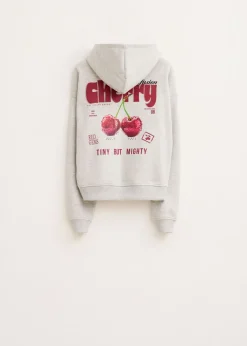 Sweaters En Hoodies<The Sting Hoodie met kersenprint grijs, licht melee