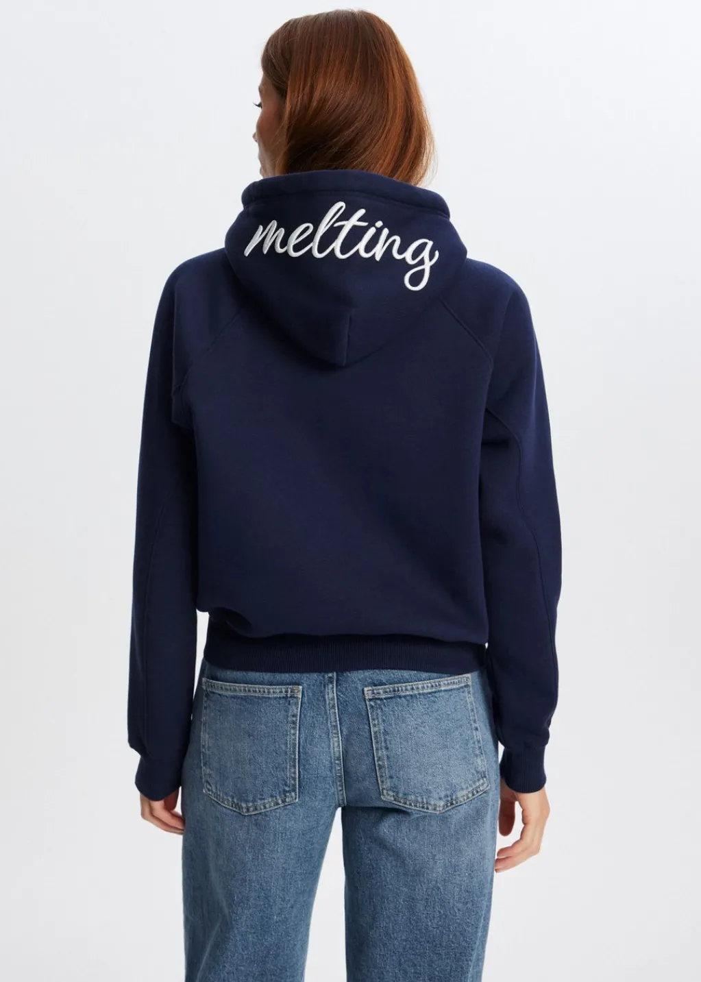 Sweaters En Hoodies<The Sting Hoodie met Melting borduursel donkerblauw