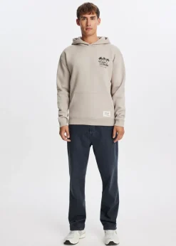 Sweaters En Hoodies<The Sting Hoodie met palmbomen taupe, light