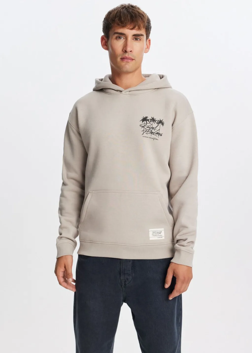 Sweaters En Hoodies<The Sting Hoodie met palmbomen taupe, light