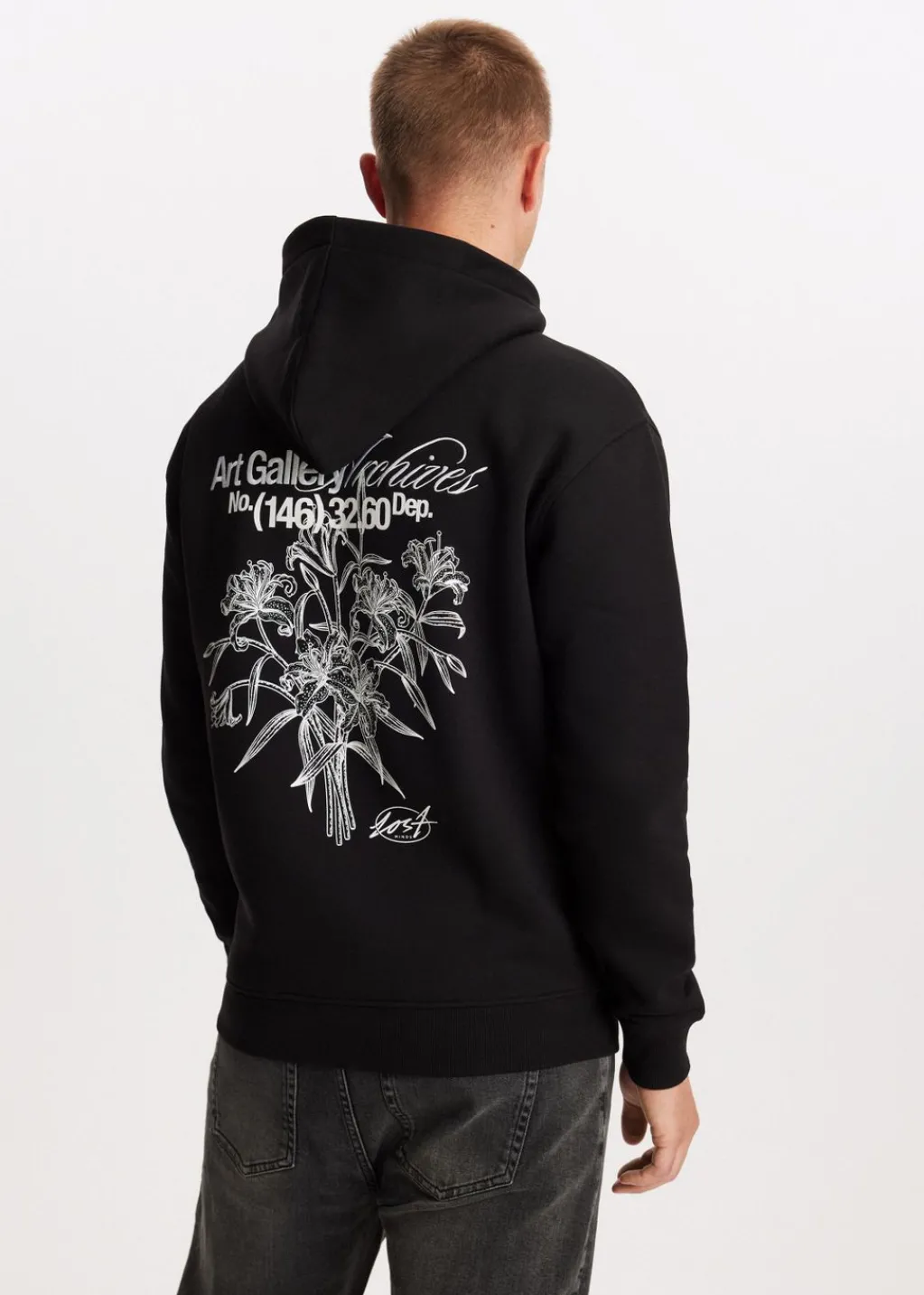 Sweaters En Hoodies<The Sting Hoodie met print bloemen zwart