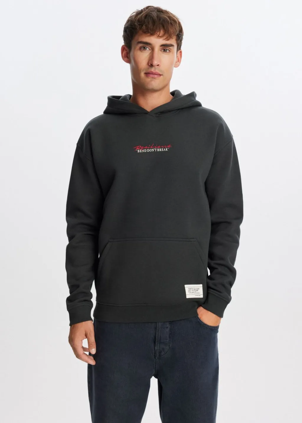 Sweaters En Hoodies<The Sting Hoodie met print bonsai antraciet