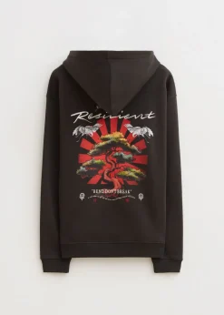 Sweaters En Hoodies<The Sting Hoodie met print bonsai antraciet