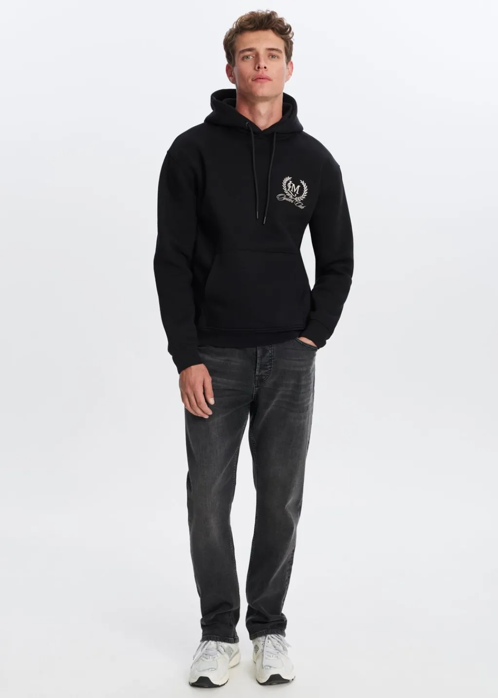 Sweaters En Hoodies<The Sting Hoodie met print oester zwart