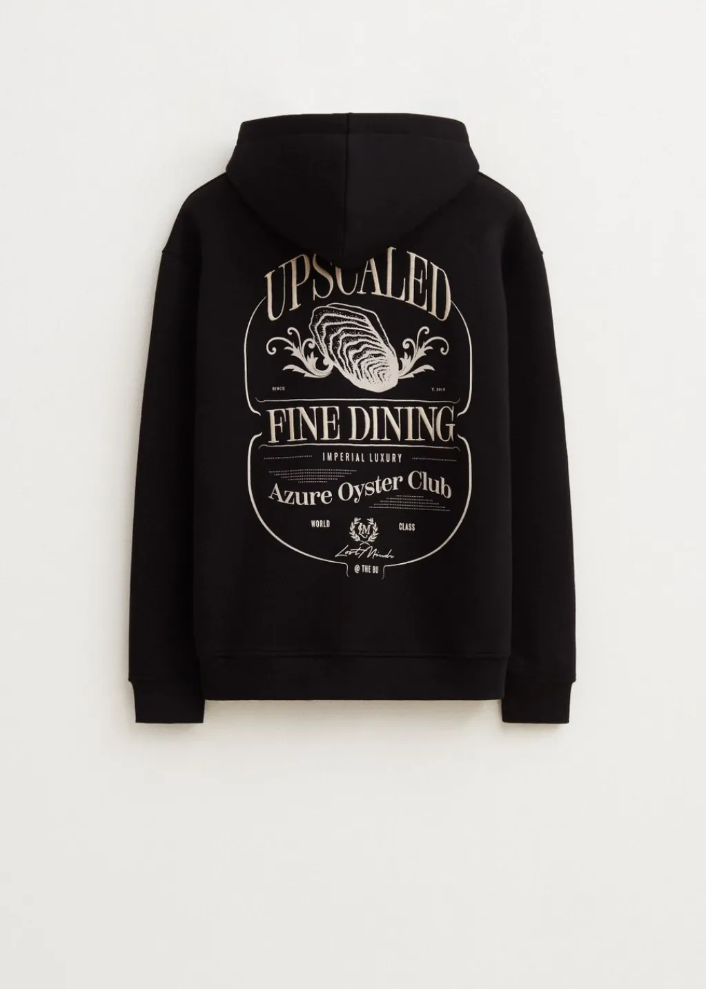 Sweaters En Hoodies<The Sting Hoodie met print oester zwart