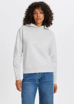 Sweaters En Hoodies<The Sting Hoodie met sleeve grijs gem&ecirc;leerd