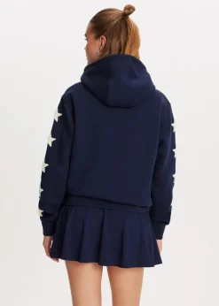 Sweaters En Hoodies<The Sting Hoodie met sleeve donkerblauw