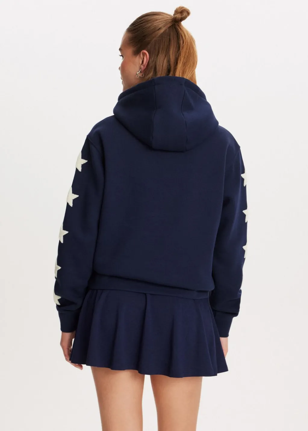 Sweaters En Hoodies<The Sting Hoodie met sleeve donkerblauw